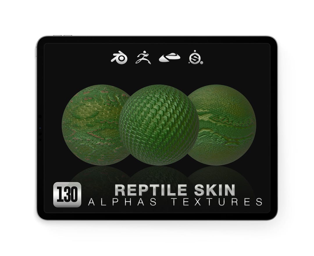 130 Reptile Skin Alphas Textures - Digital Download - Etsy Australia