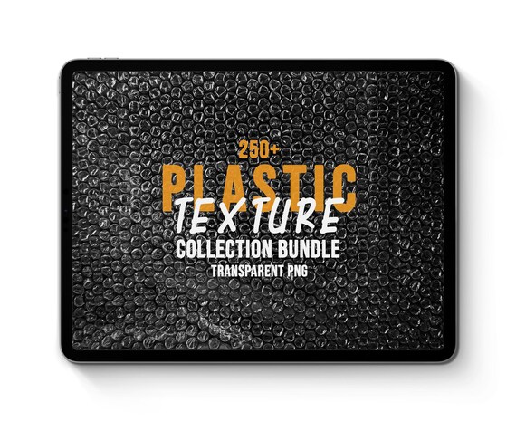 250+ Plastic Texture PNG Bundle, Transparent Overlays (Digital Download)