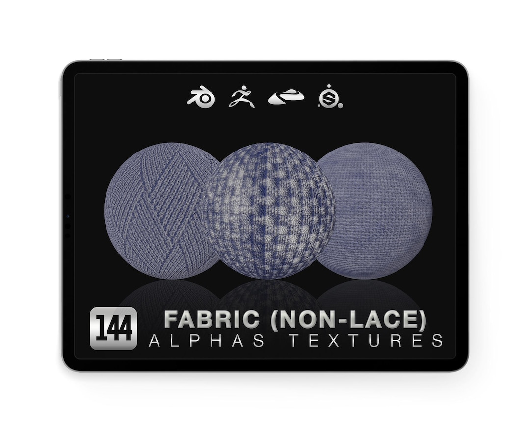 Fabric Alphas for Nomad Sculpt Blender Zbrush | Cloth Texture Brushes ...