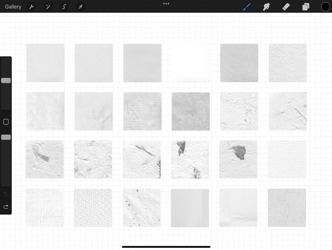 Paper Texture Brushes for Procreate | Realistic Paper Textures for ...