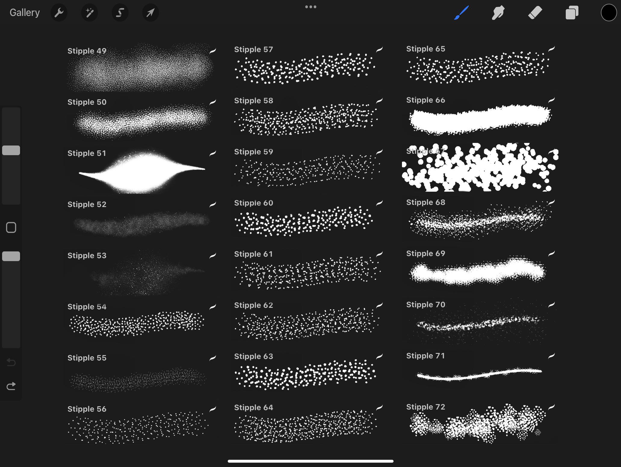 Stipple Brushes for Procreate | 123 Brush Set (digital Download) - Etsy