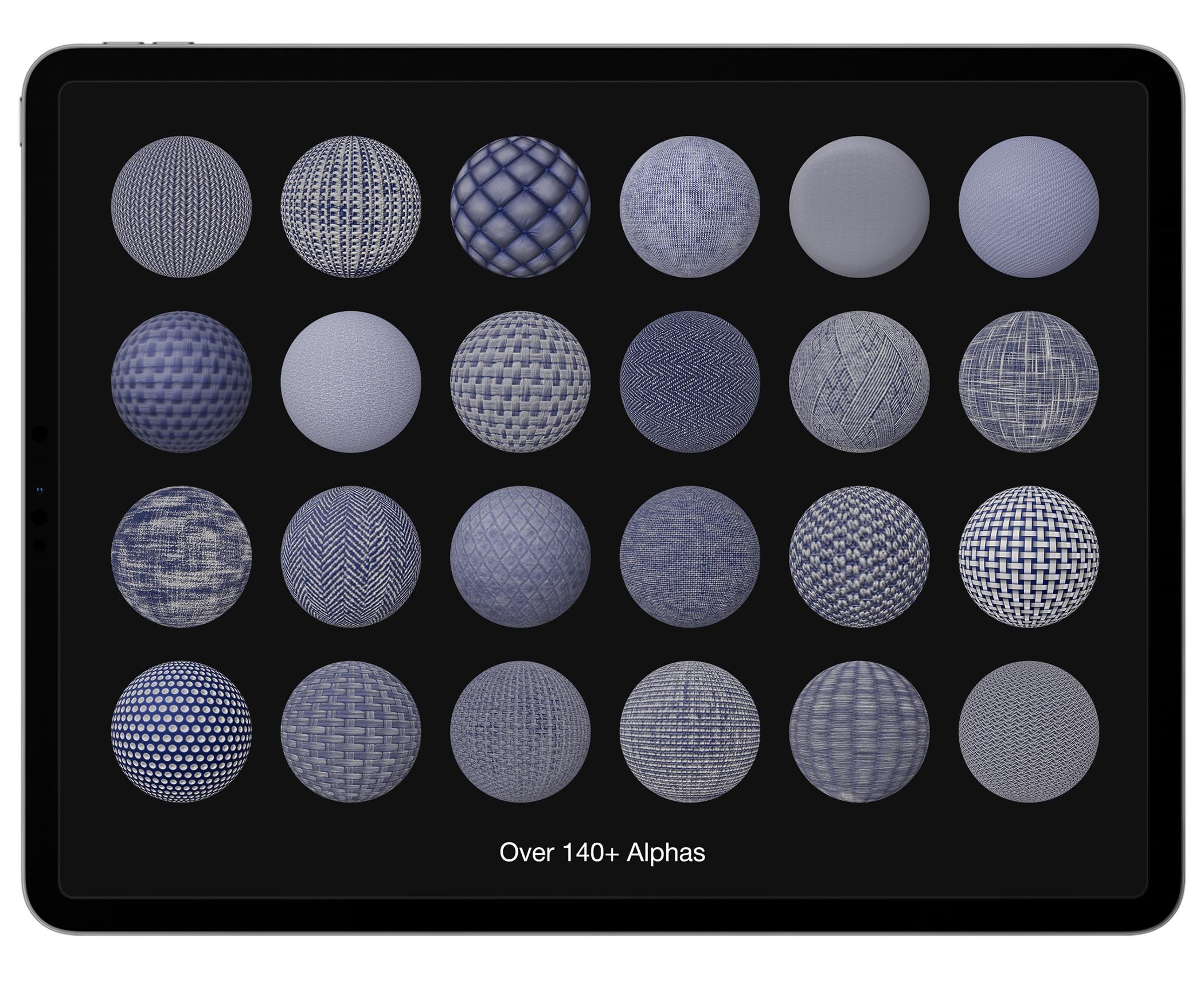 Fabric Alphas for Nomad Sculpt Blender Zbrush | Cloth Texture Brushes ...