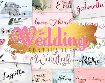 Wedding Fonts Bundle, Over 120+ Fonts