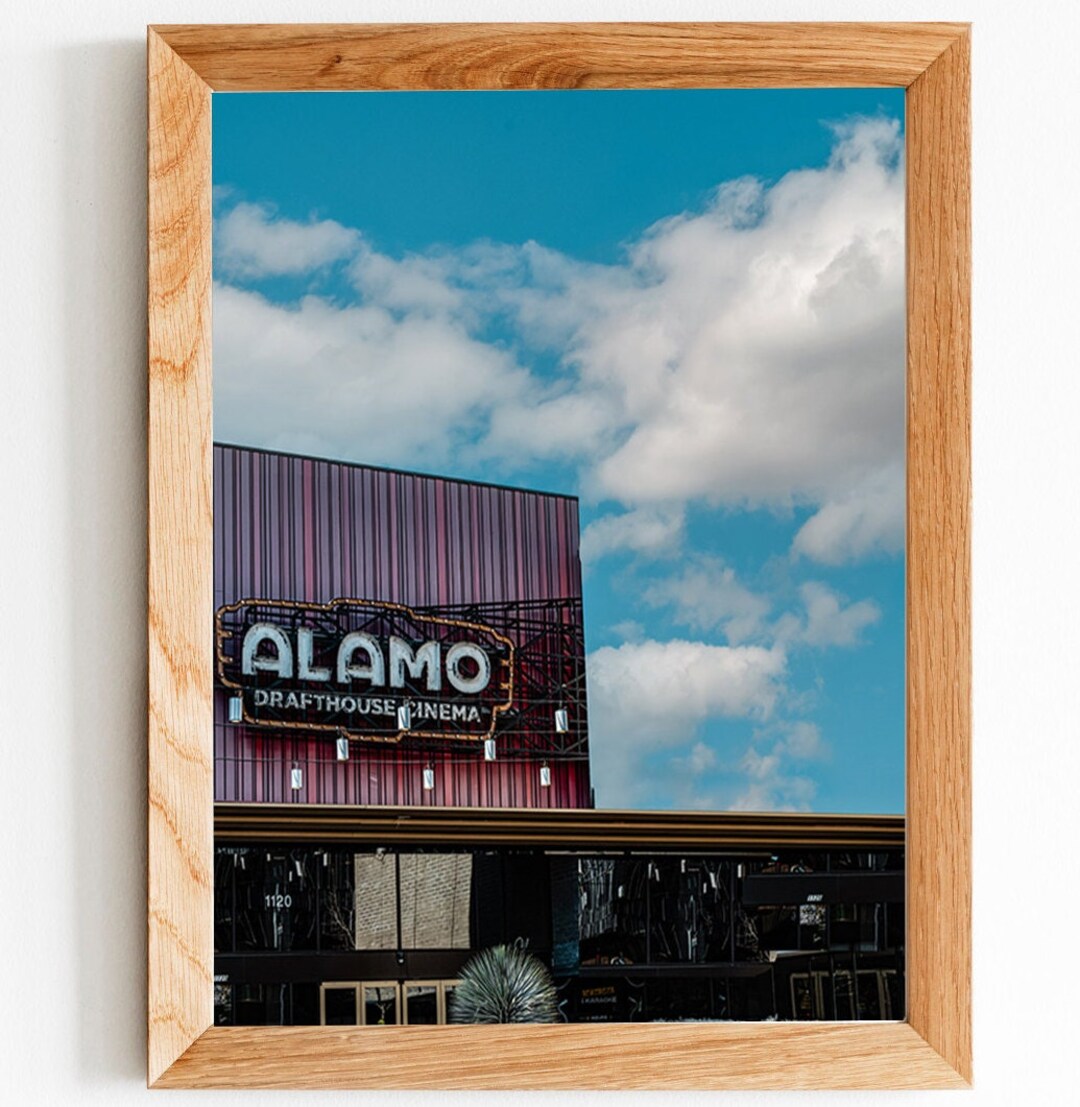 Alamo Drafthouse Austin Print: Texas Neon Sign Photography - Etsy