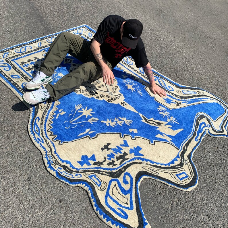 Custom by Your Design Tufted Fluffy Rugs Carpets Personalized Etsy