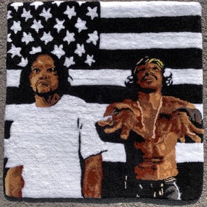 Stankonia - By Outkast Album Cover Tufted Rug / Custom Rug, Fluffy & Soft, Handmade Rug, Housewarming Gifts, Handmade Gift