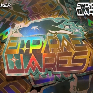Autocollant holographique en vinyle - Logo Empyrae Wares