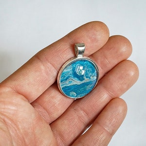 Island in the Storm - Acrylic Practice Jewelry Pendant for Necklaces