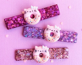 Resin Hair Clips, Glitter Hair Clips, Hair Accessory, Gifts for Girls, Fashion Accessory, Girls Hair Clips