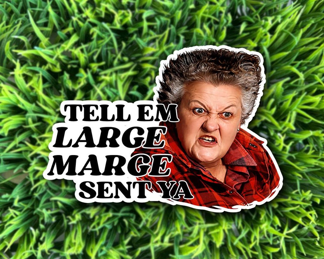 Large Marge Sticker Large Marge / Pee-wee's Big Adventure Vinyl Matte Sticker - Etsy