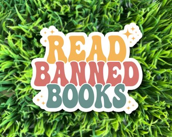 Read Banned Books | banned book lover sticker