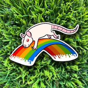 Rainbow Rat | rat sticker