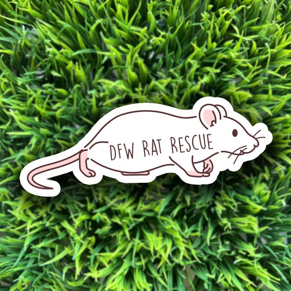 DFW Rat Rescue 2 | rat sticker