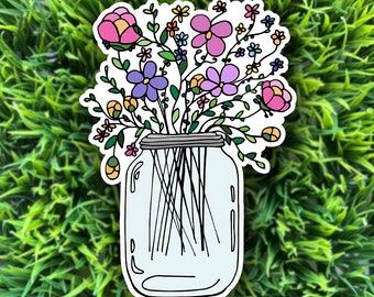 Flower Jar Sticker