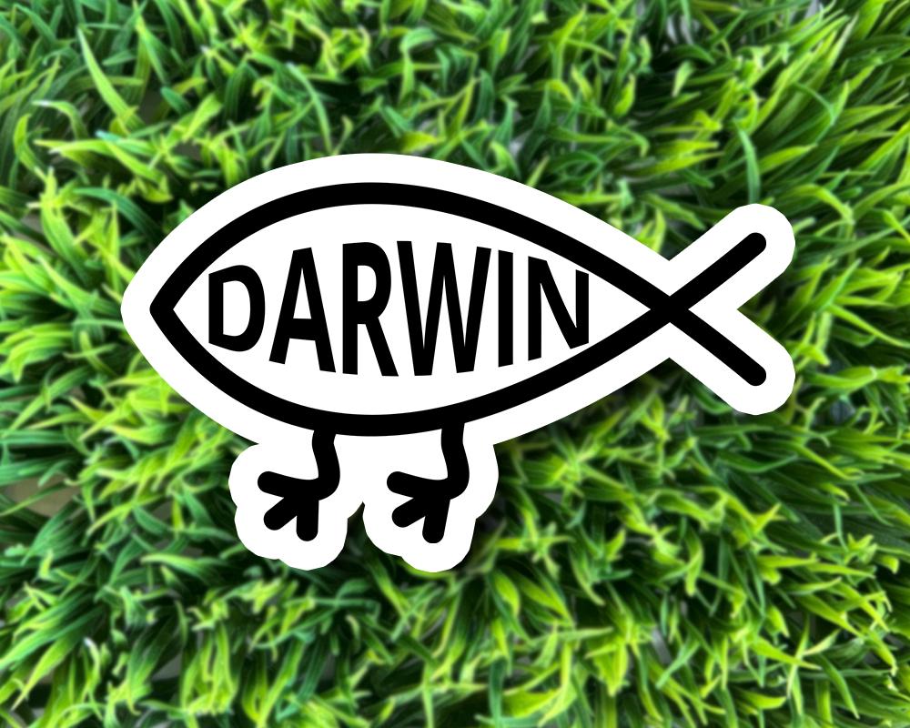 thumbnail image 2 of Darwin Fish Lapel Pin Badge 2 of 13