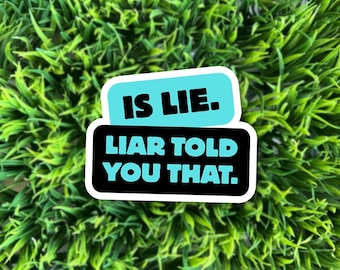 Is Lie, Liar Told You That / Heated Rivalry Shane & Ilya matte vinyl sticker