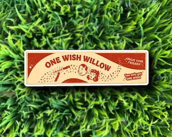 Obsession One Wish Willow / film movie lover cinephile vinyl matte sticker