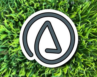 Atheism symbol / atheist agnostic anti-religion vinyl matte sticker