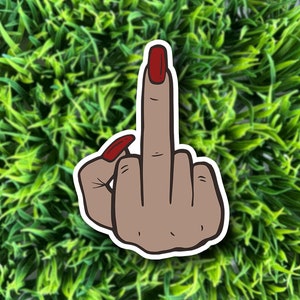 Feminist Middle Finger sticker