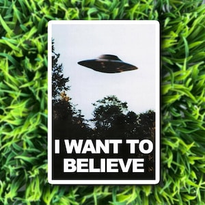 I want to believe X-files / film movie lover cinephile vinyl matte sticker