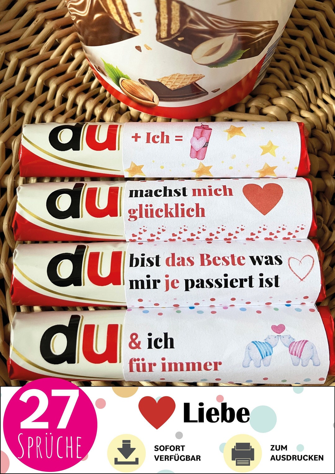 27 Duplo Banderolen Liebe Duplo Geschenkbox Liebeserklärung Etsy