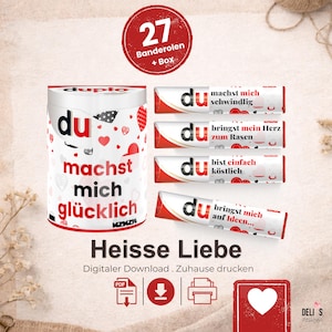 Duplo Love Wrappers, romantisch Valentijnsdagcadeau, doe-het-zelf cadeau-idee voor vrouwen, jubileumcadeau voor mannen, huwelijksjubileumcadeau voor partners, printbaar PDF-bestand, A025