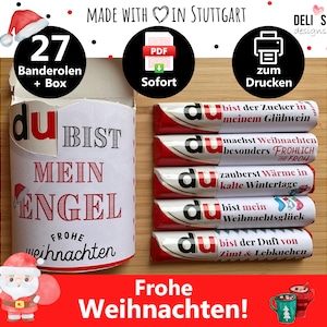 Duplo Christmas banners | PDF template for printing and DIY | personal message or Advent calendar | A015