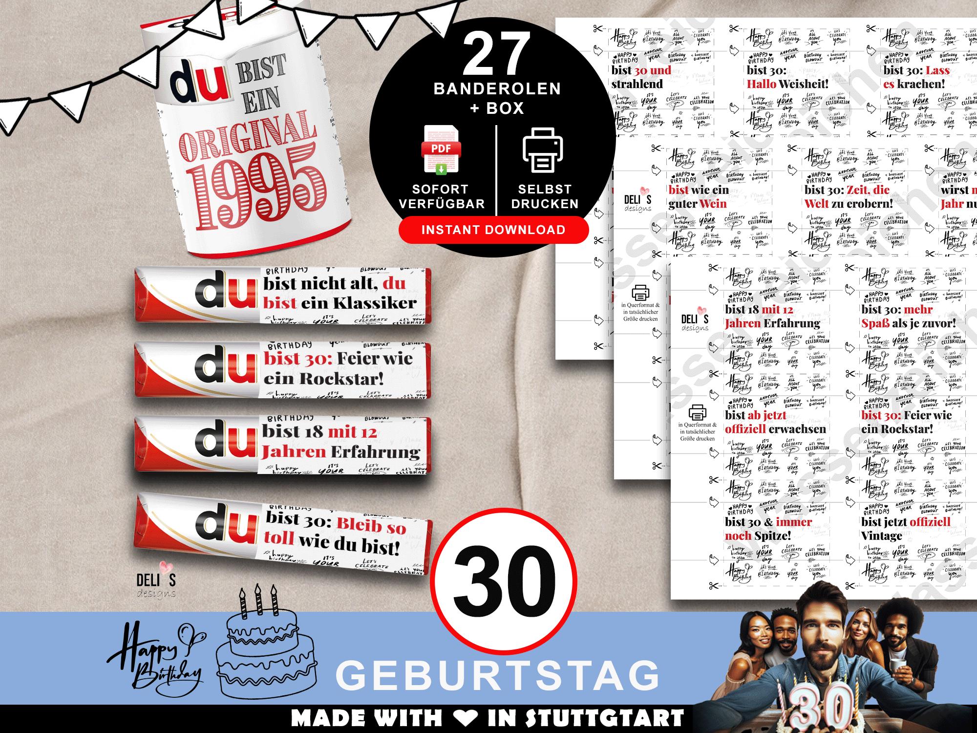 Personalisiertes Geschenk Für Damen 30. Geburtstag – Make-up Motiv, Jahrgang 1995