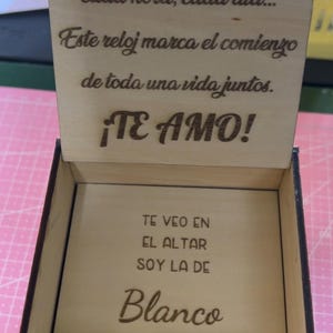 Caja de madera para reloj