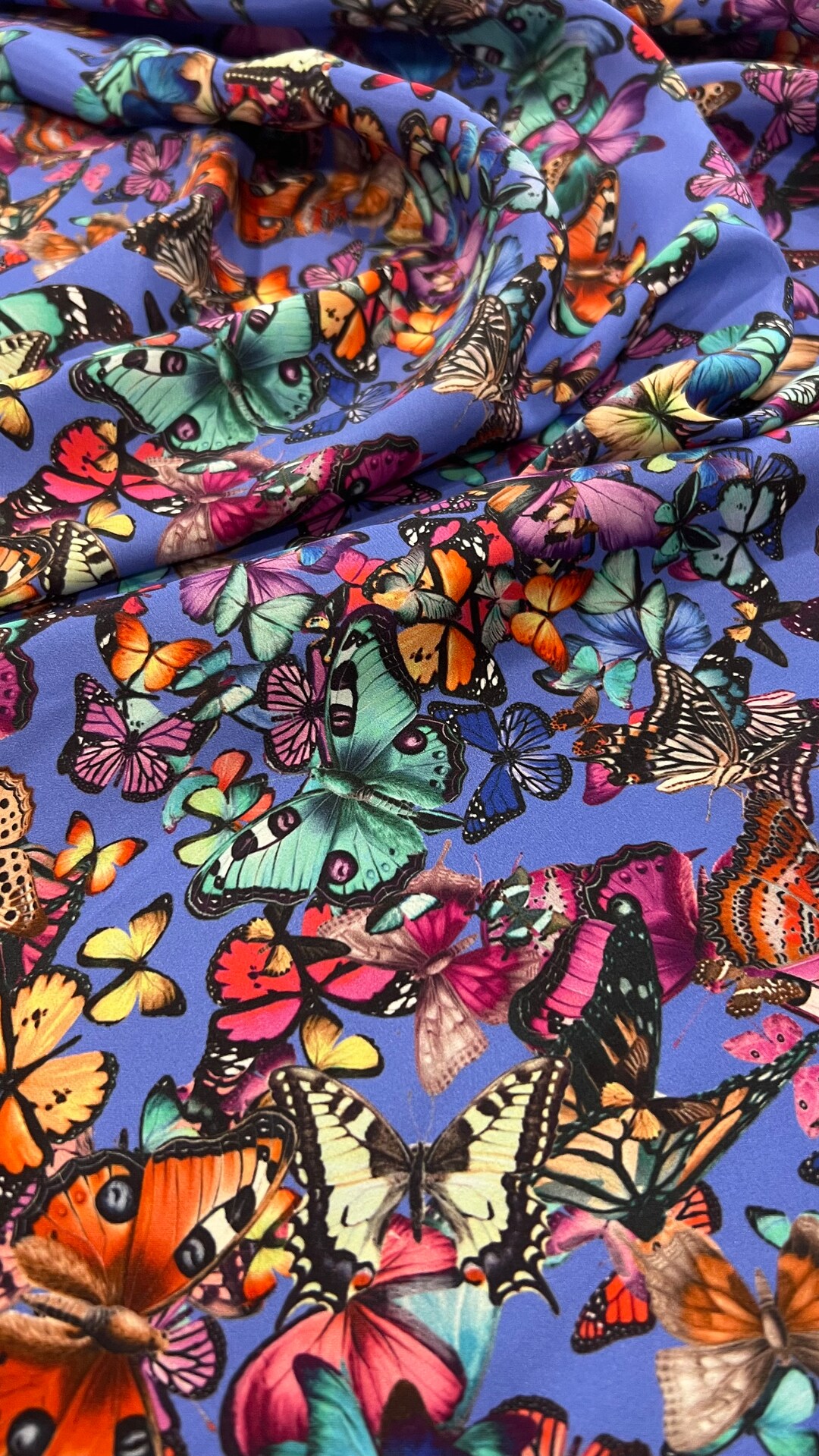 Pure Silk Fabric Italian Silk Fabric Butterfly Silk Fabric - Etsy