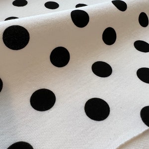 Hochwertiger italienischer Doppeljersey-Stoff in Premiumqualität/ Designer-Polka-Dots-Print/ High-Fashion-Luxus-Naturtextilstoff Meterware