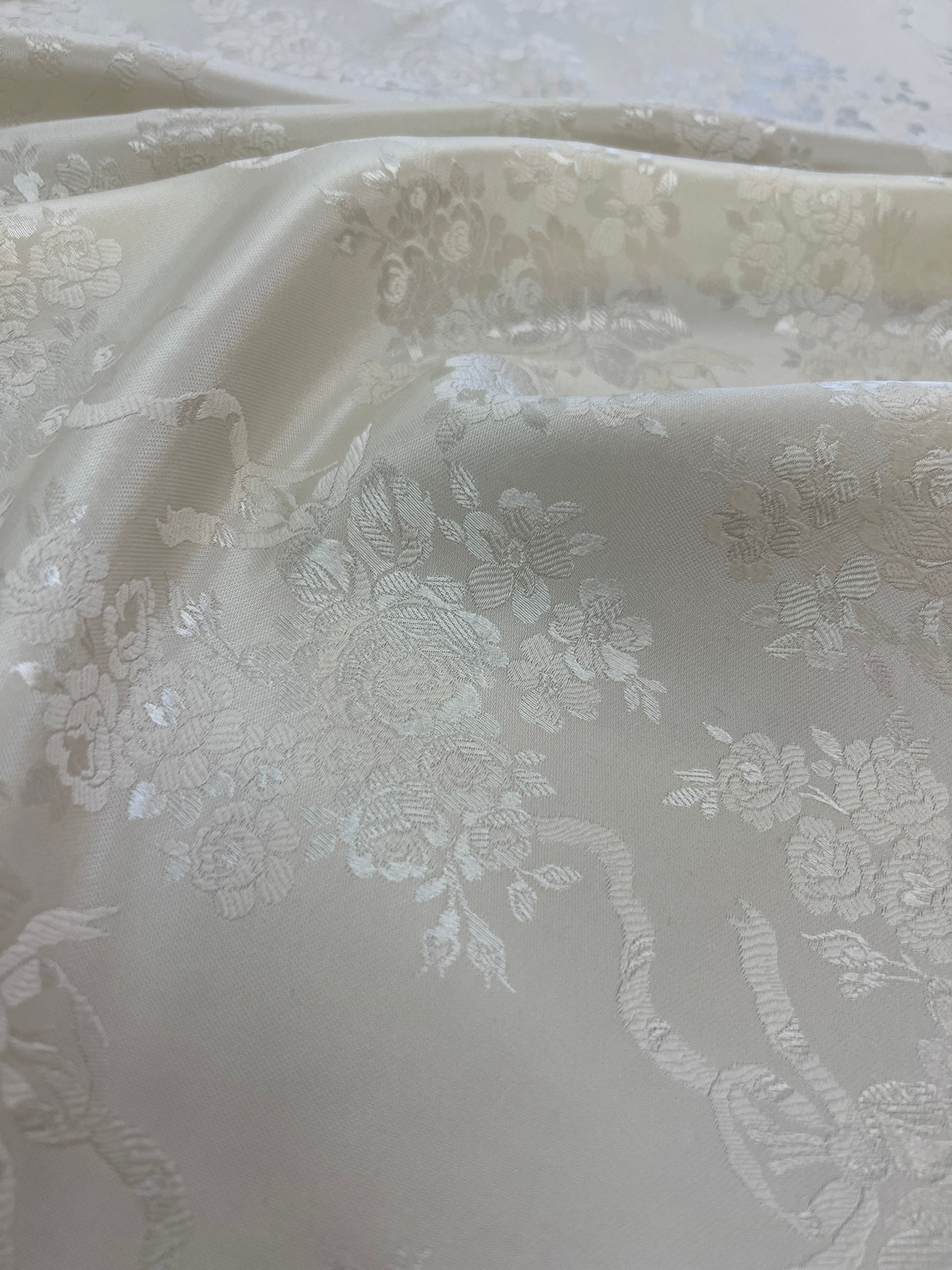 Silk Jacquard Fabric: 100% Silk Fabrics from Italy, SKU 00072388