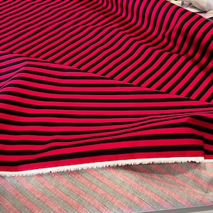 Italian cotton poplin high quality premium fabric/ Designer striped print/ Alta moda luxury textile natural fabric by the yard