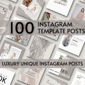Grey Beige White Instagram Posts, Canva Template, Instagram Branding, Canva Templates, Instagram Feed Engagement, Coach, Lashes Beauty Hair