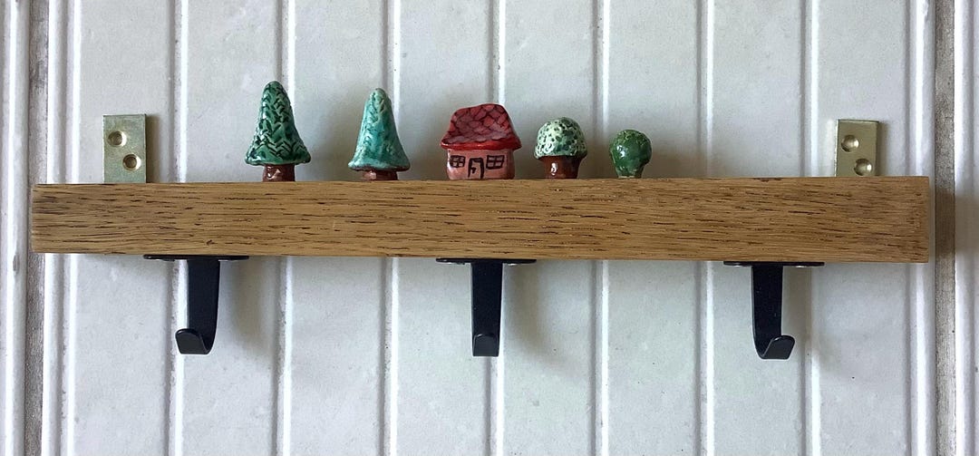 Handmade Hanging Rack Hanger, Wall Rack, Ceramic Wall Rack, Unique Handmade Holder, Key Hooks ...