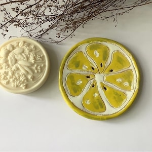 Ceramic soap dish "Lemon", handmade ceramic soap dish, soap dish,ceramic soap dish