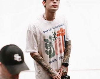 Speak Life Heavyweight Cotton Tee, Designer Graphic T-Shirt