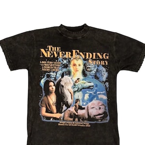 Camiseta "A História Sem Fim" - Camiseta com estampa retrô de filme