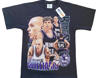 Jason Williams Tee-Handmade Tee-Vintage Style-Unique Design-Custom Print-Sports Fashion-Retro-Street Wear Shirt Gift For Basketball Fans