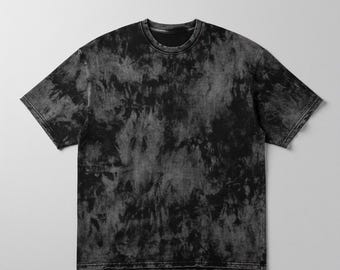 KICKART Luxury Oversized Acid Wash Distressed Tee - Unique Urban Edition