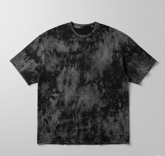 KICKART Luxury Oversized Acid Wash Distressed Tee - Unique Urban Edition