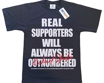 Real Supporters Graphic T-Shirt, Oversized Streetwear Tee