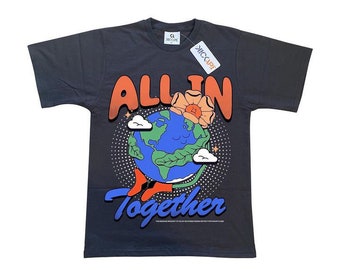 Earth Graphic Tee | Vintage Streetwear Shirt, Global Unity