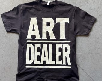 ART DEALER Heavyweight Tee – Minimalist Streetwear Shirt | Oversized Premium Cotton T-Shirt with Reverse Back Print