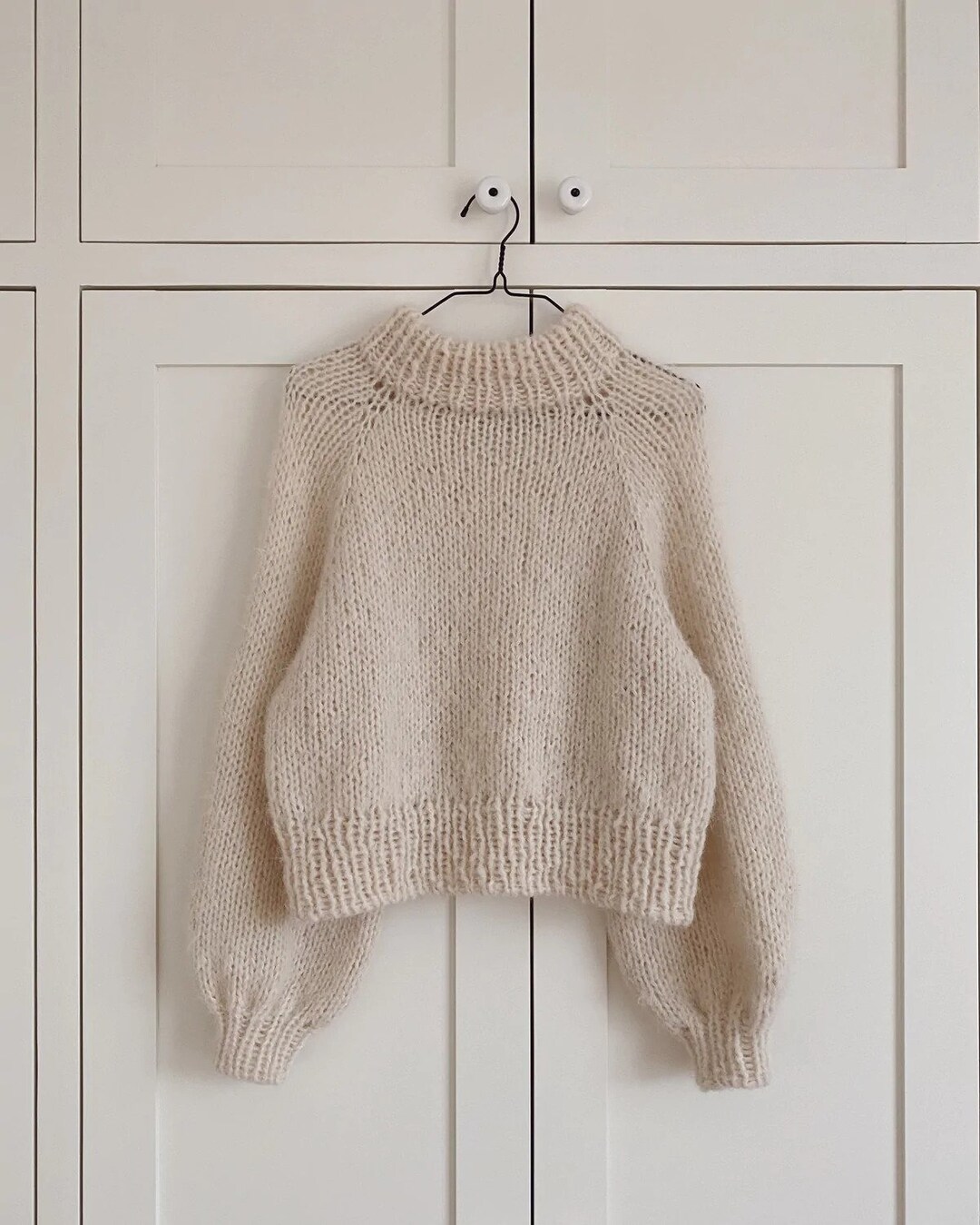 Chunky Knit Winter Alpaca Wool Sweater / Hand Knit Sweater for - Etsy