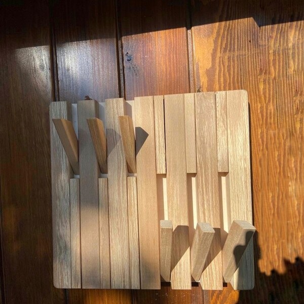 Wooden Coat Rack Etsy