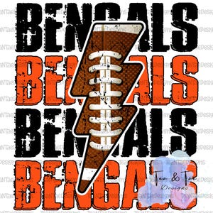 Bengals Repeat w/ football bolt PNG