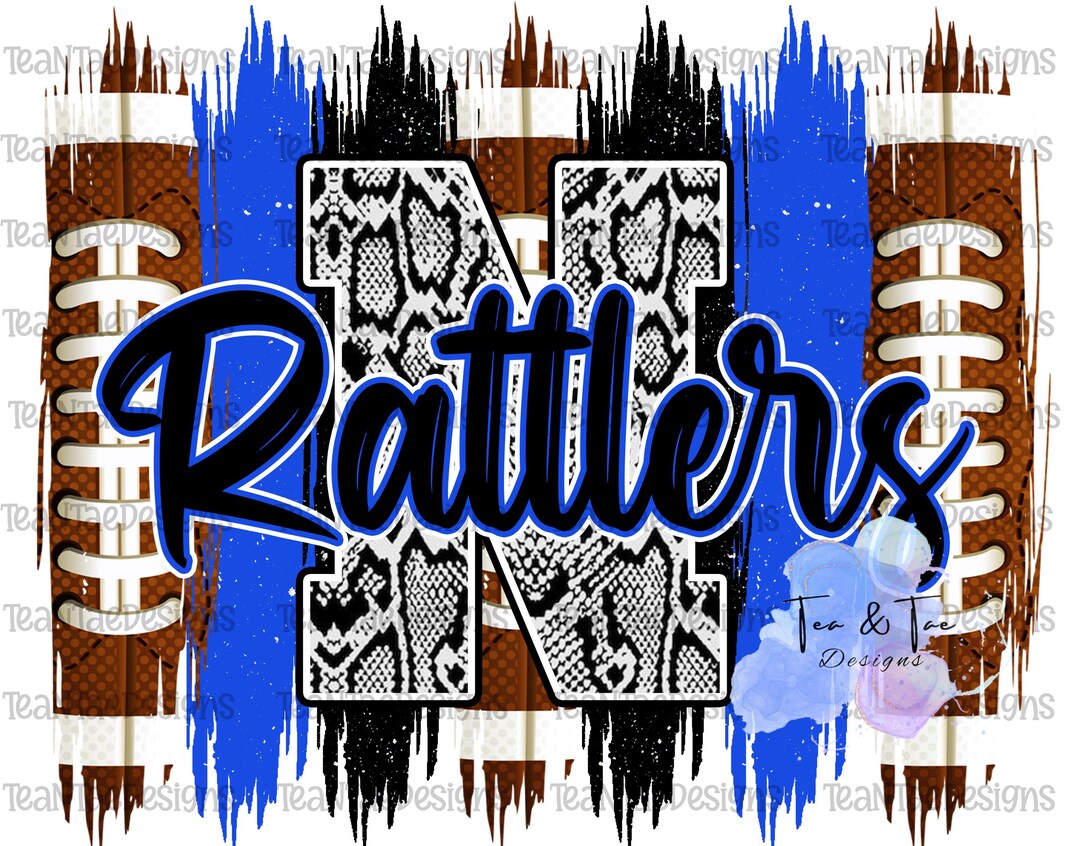 Rattlers Football Blue/black PNG - Etsy