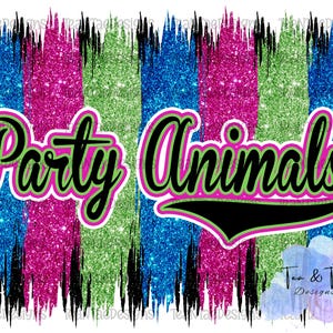 Party Animals Brushstroke PNG