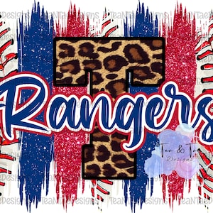 Rangers Brushstroke w/ leopard PNG